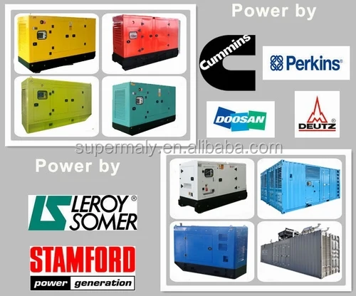 Prime Power Silent Diesel Generator 400kw 500kva with Cummins Engine Single Phase 230v Rated Power 20kw Frequency 60hz