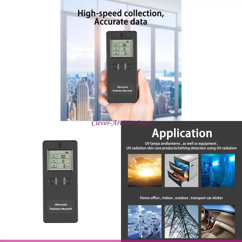 

E06B Цифровой ультрафиолетовый детектор излучения UV UVI Meter Dosimeter Tester счетчик