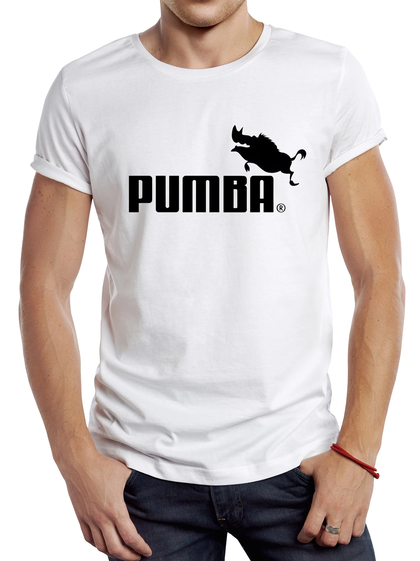 TEEHUB Hipster Joke The Pumba Men T-Shirt Short Sleeve O-Neck Tee Funny Graphic Letter Printed Tshirts Summer Tops