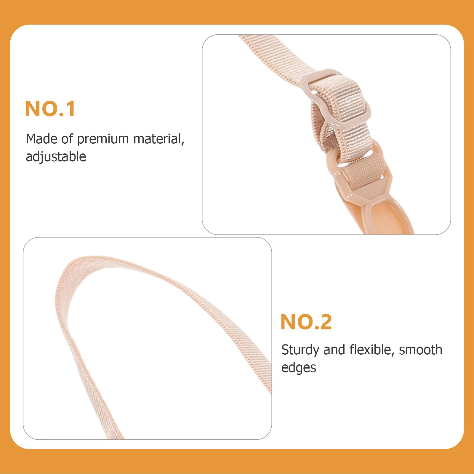 

6pcs Anti Slip Buckle Bra Shoulder Strap Women Non Slip Adjustable Durable Sports Prevent Slipping Fix Straps Tank Tops