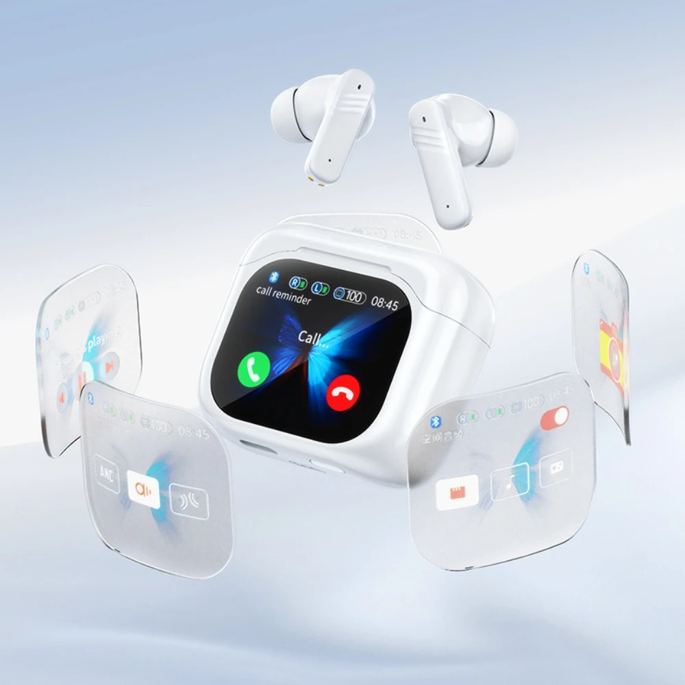 

Touch Screen Bluetooth Headphones Wireless Noise Reduction Arbuds Noise Cancelling Business Headset Cancelling Gaming Headset