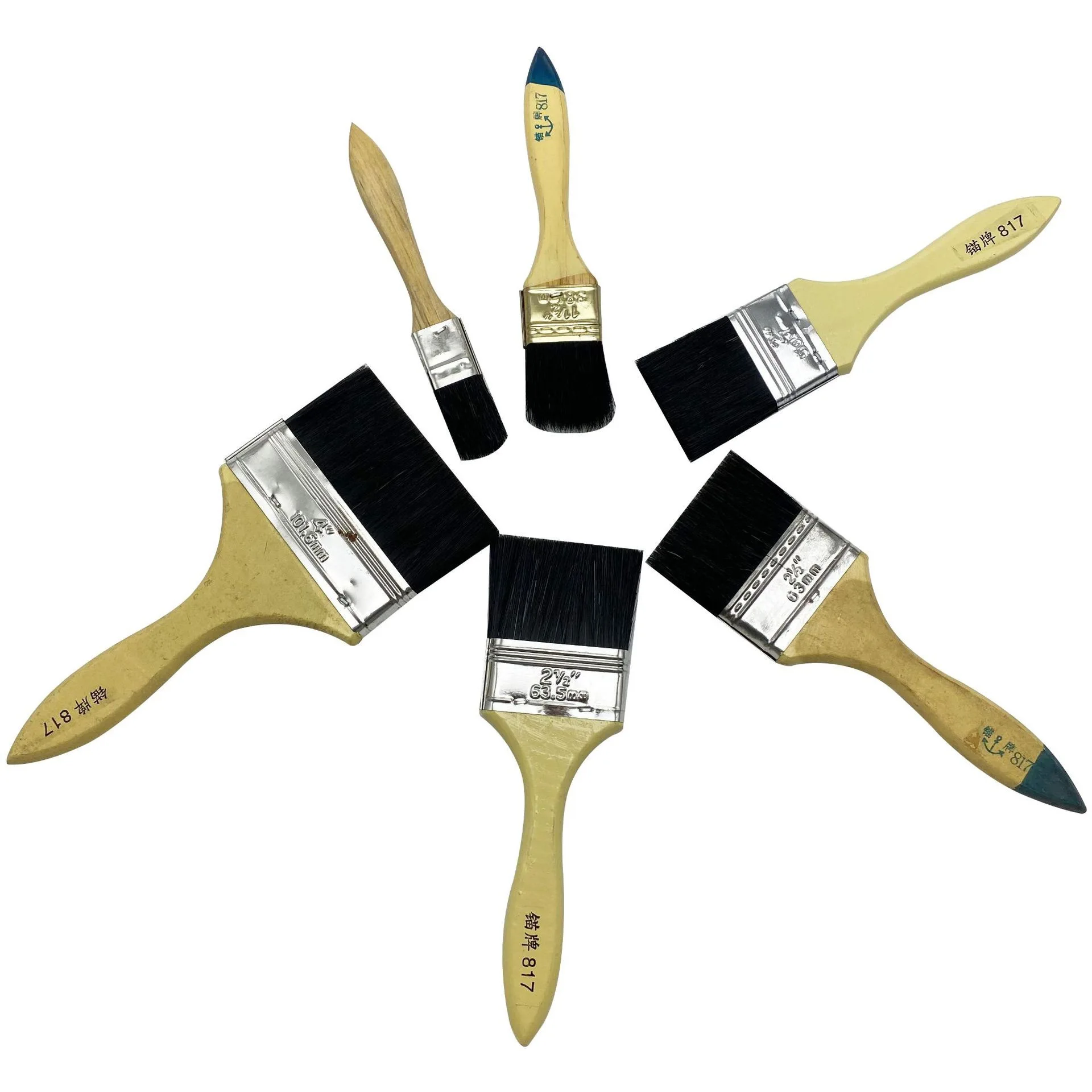 Jewelry Dusting Brush Set Gold Silver Powder Cleaning - Double-Ended Wood Handle Sweeper Scratch-Free Soft Bristle Tool
