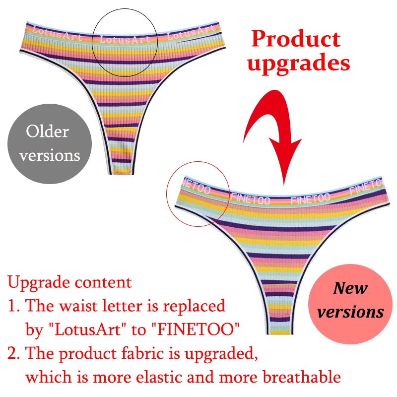 2/3PCS Cotton G-string Panties Women Underwear Women Sexy Female Underpants Thong Comfortable Colorful Pantys Lingerie M-XL