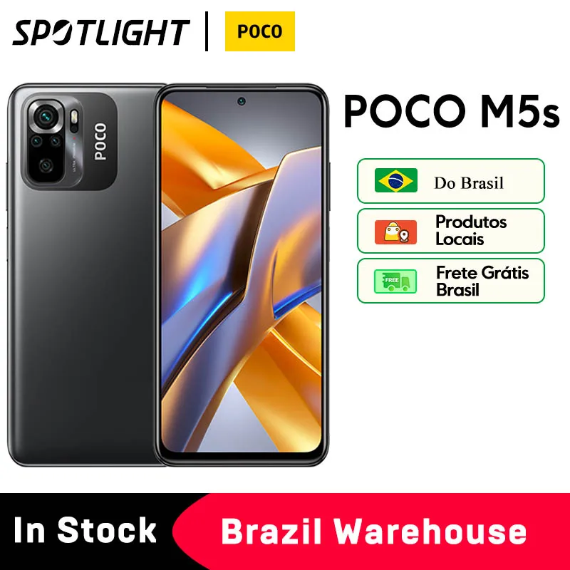 Global Version POCO M5s 64GB / 128GB / 256GB MTK G95 Octa Core 33W 64MP Quad Camera 6.43\