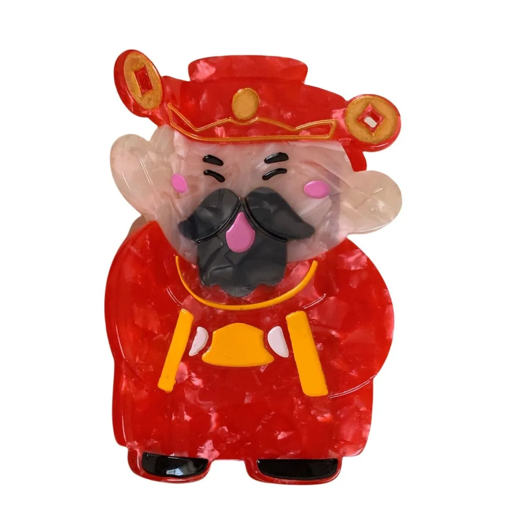 

Cute Cartoon New Year Hair Claw Money Bag Lantern Acetate Claw Clip Grab Clip Plate Hair Large Shark Clip Hair Accessories