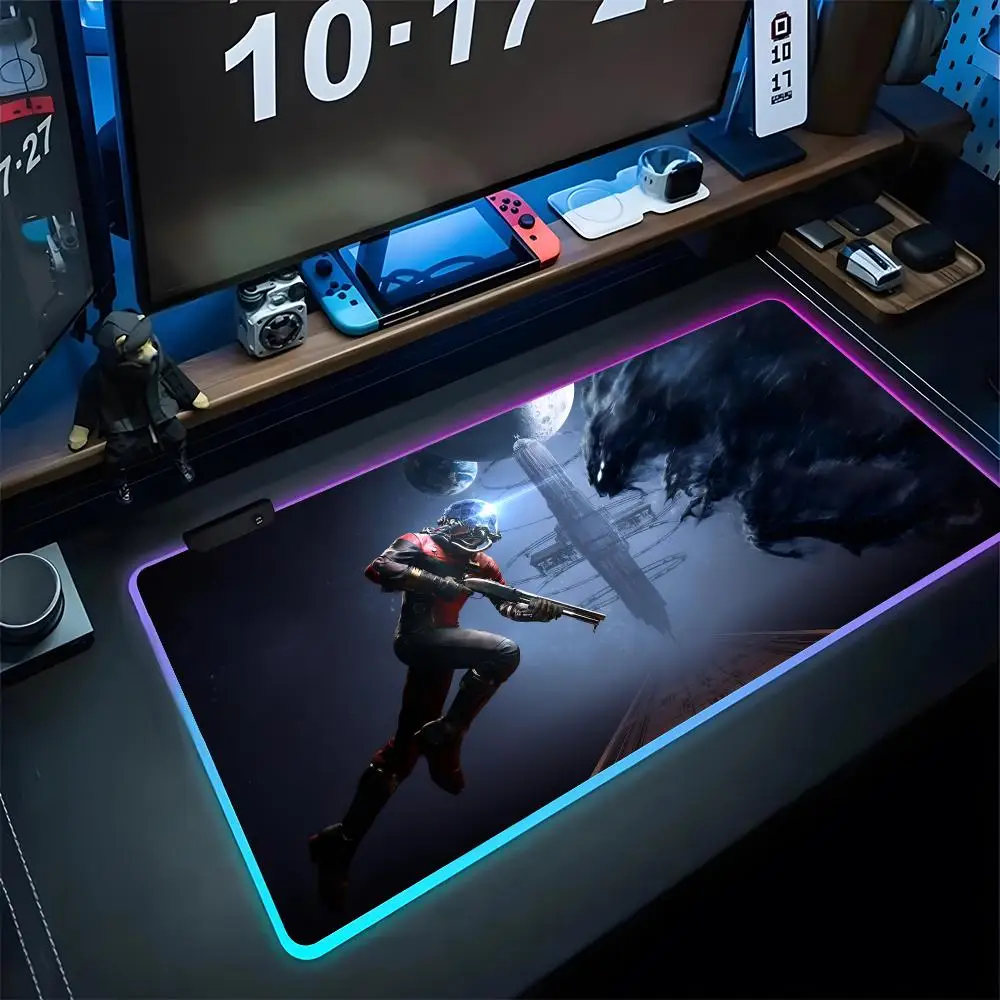 

Prey Mouse Pad Gaming Rgb Mousepad Backlit Keyboard Gamer Girl Xxl Laptop Mat Table Safely Pads Deskpad