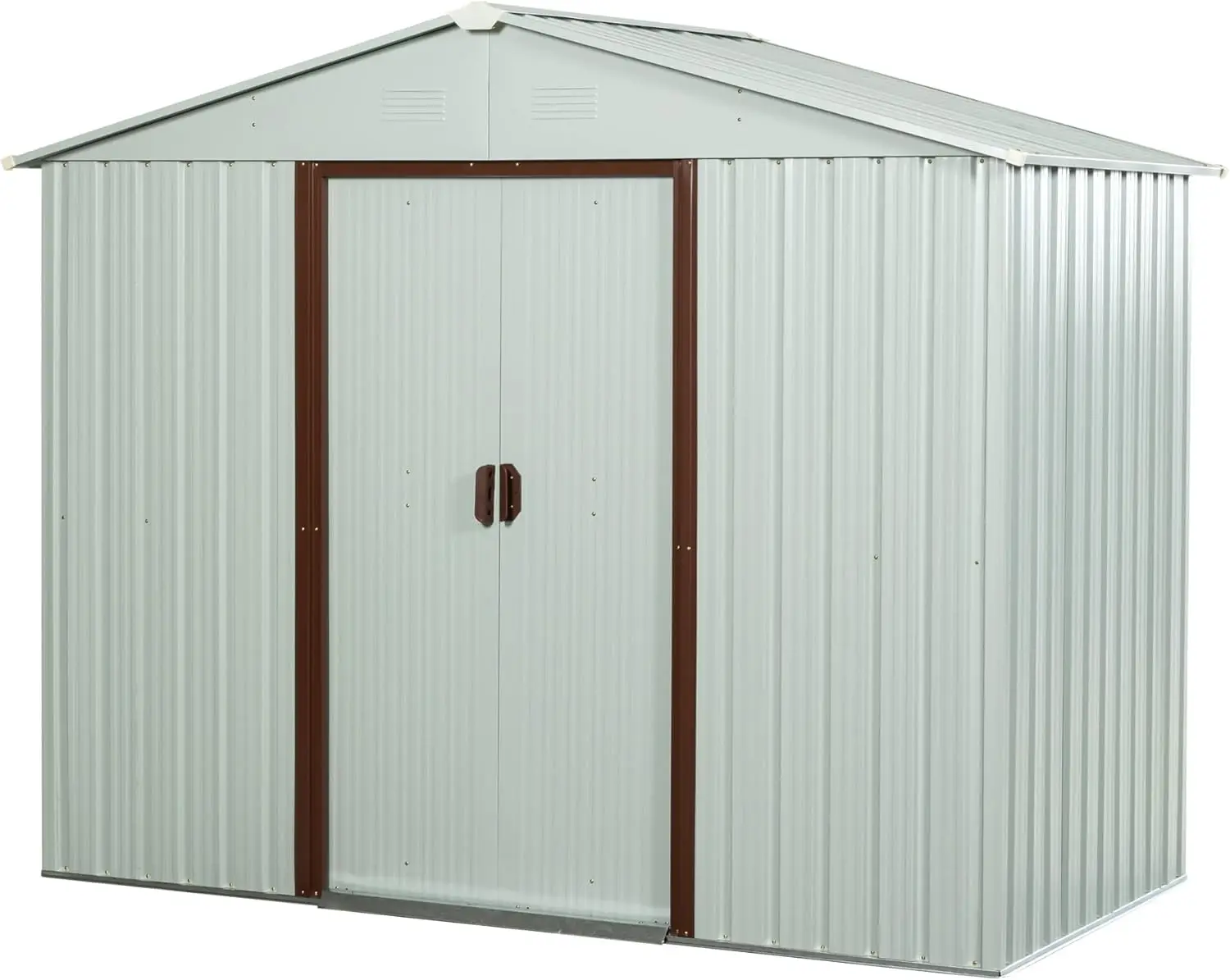 

Skyxiu Outdoor Storage Shed Waterproof,Metal Garden Shed For Bike,Trash Can, Machine,Galvanized Steel Outdoor Storage