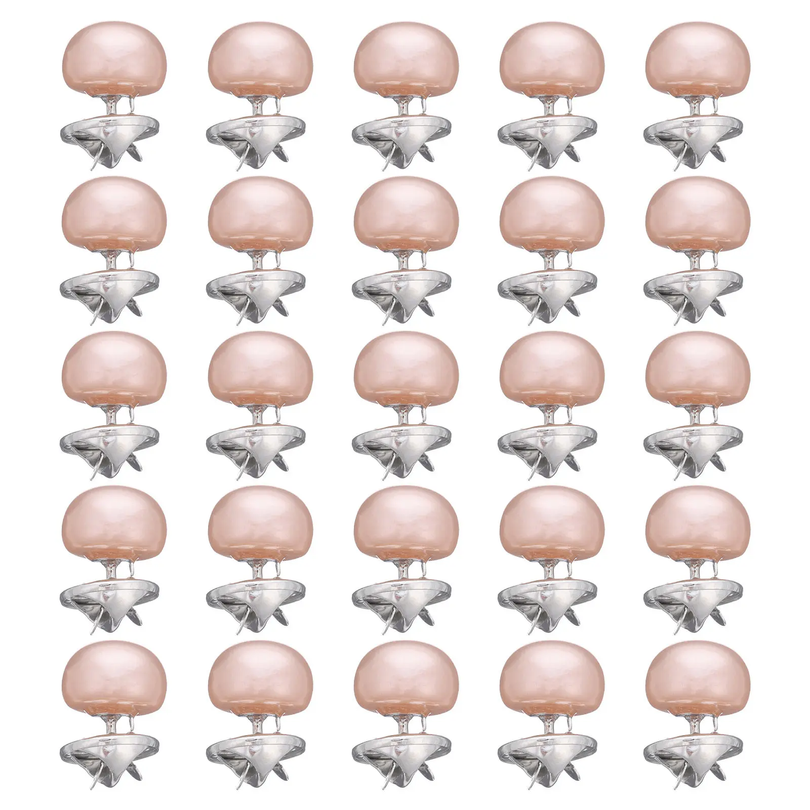 25Pcs Covering Up Button Pins Imitation Pearl No Sew Reusable Removable Dress Shirt Brooch Pins Sweater Shawl Coat