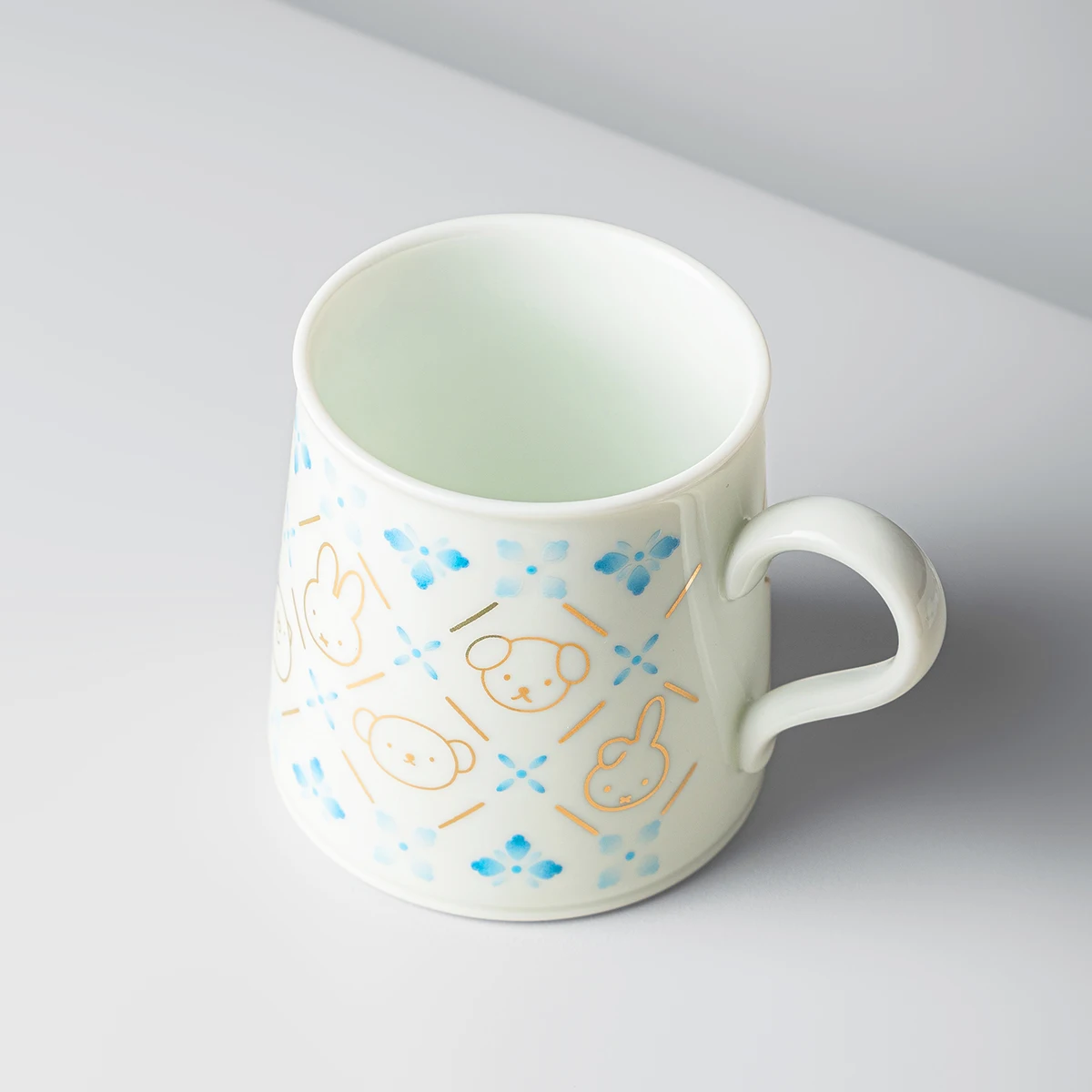 Miffy Porcelain Mug, Flower Window Friends, Jingdezhen Ceramic Coffee Cup, Cute Tea Cup, Bone China Mug, Office Home Gift