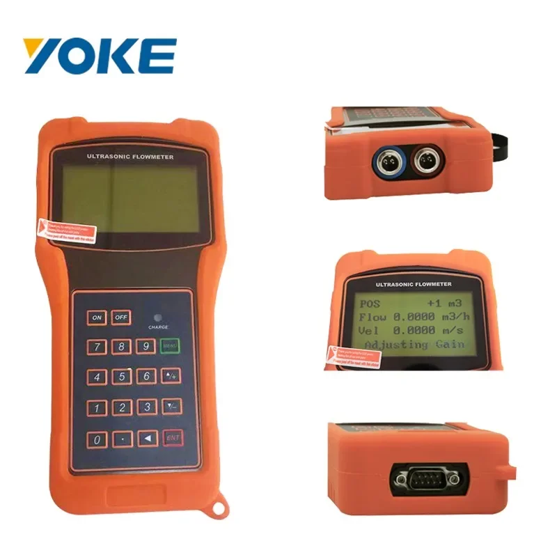 Portable Handheld Ultrasonic Flow Meter DN15-6000mm Clamp-on Type Ultrasonic Flow Meter