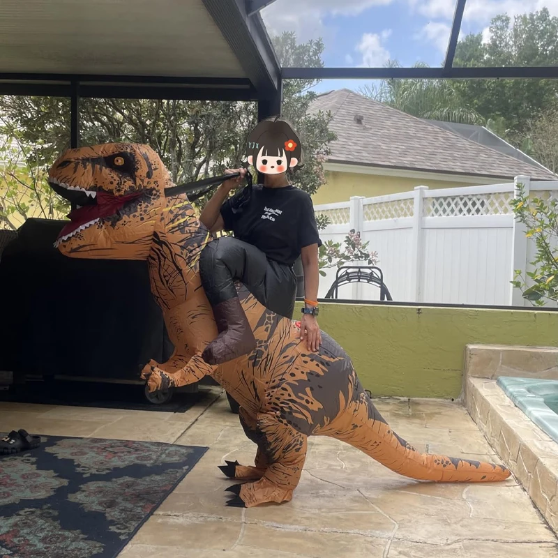 

Dinosaur Cycling Inflatable Clothing Adult Tyrannosaurus rex Costume Halloween Dinosaur Theme Party Party Funny Costume