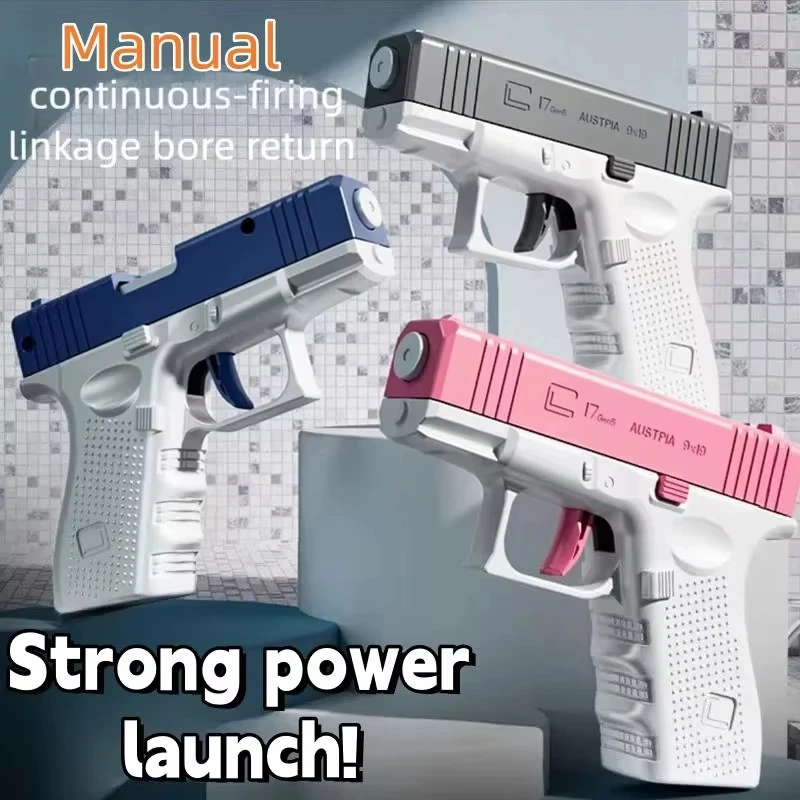 Water Gun Spray New Playful Water Gun Large Capacity Press and Run Mini Pistol Outdoor Water Gun Toy