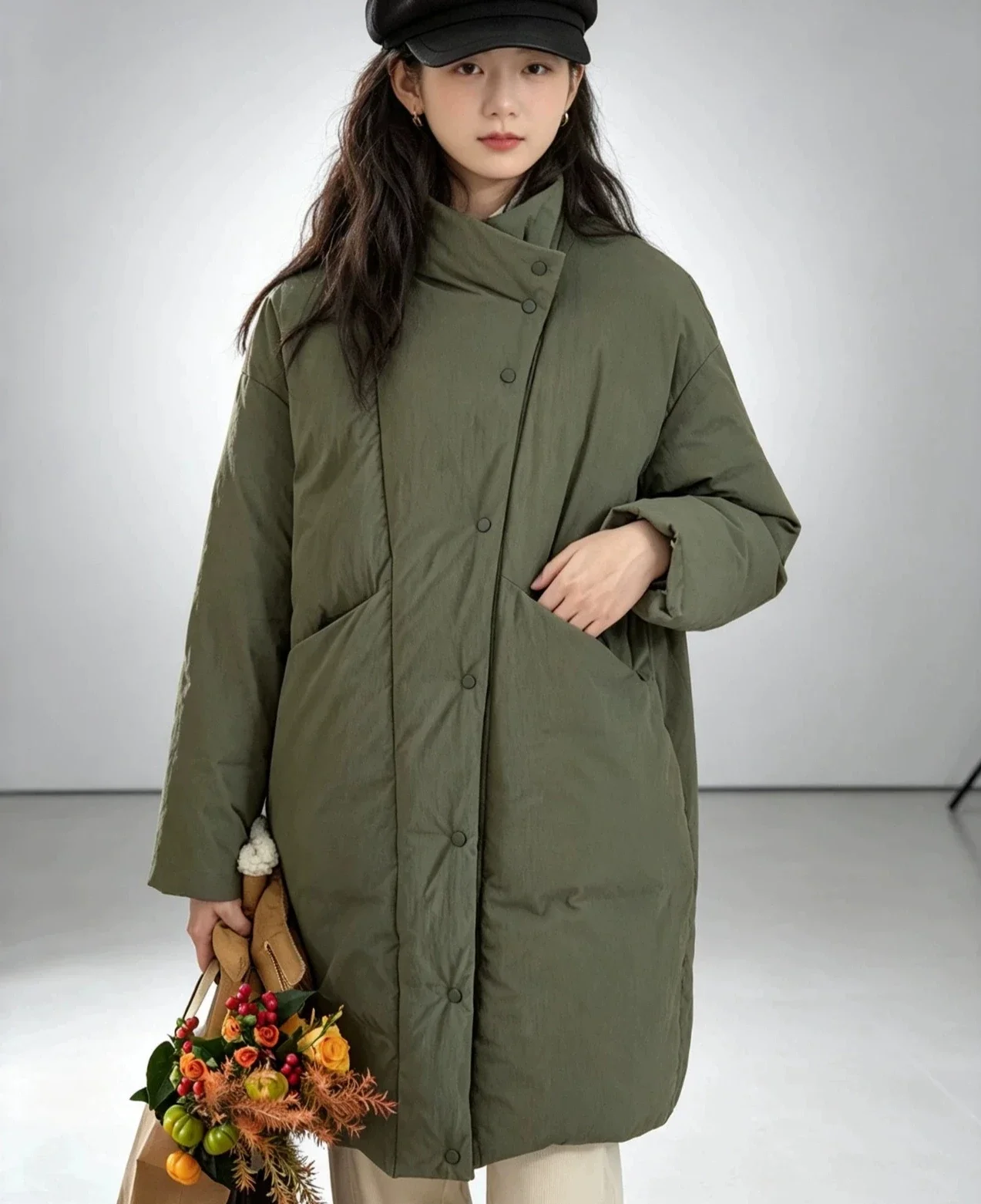 Russian Style Winter New Women's Down Jacket Windproof and Warm Oversized Jacket