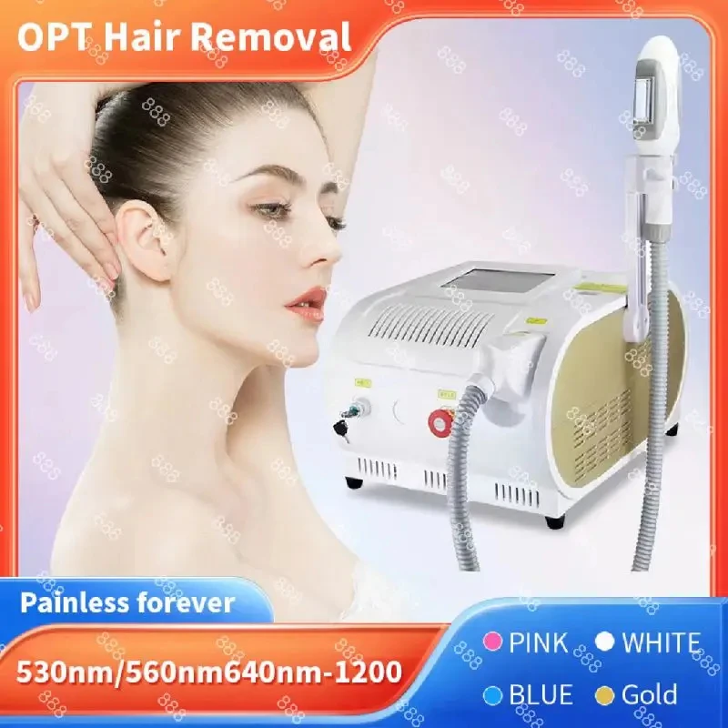 

2024 Portable 808 755 Alexandrite Device 4 Waves IPL PermanentProfessional OPT Ice Titanium Laser Body Hair Removal Machine