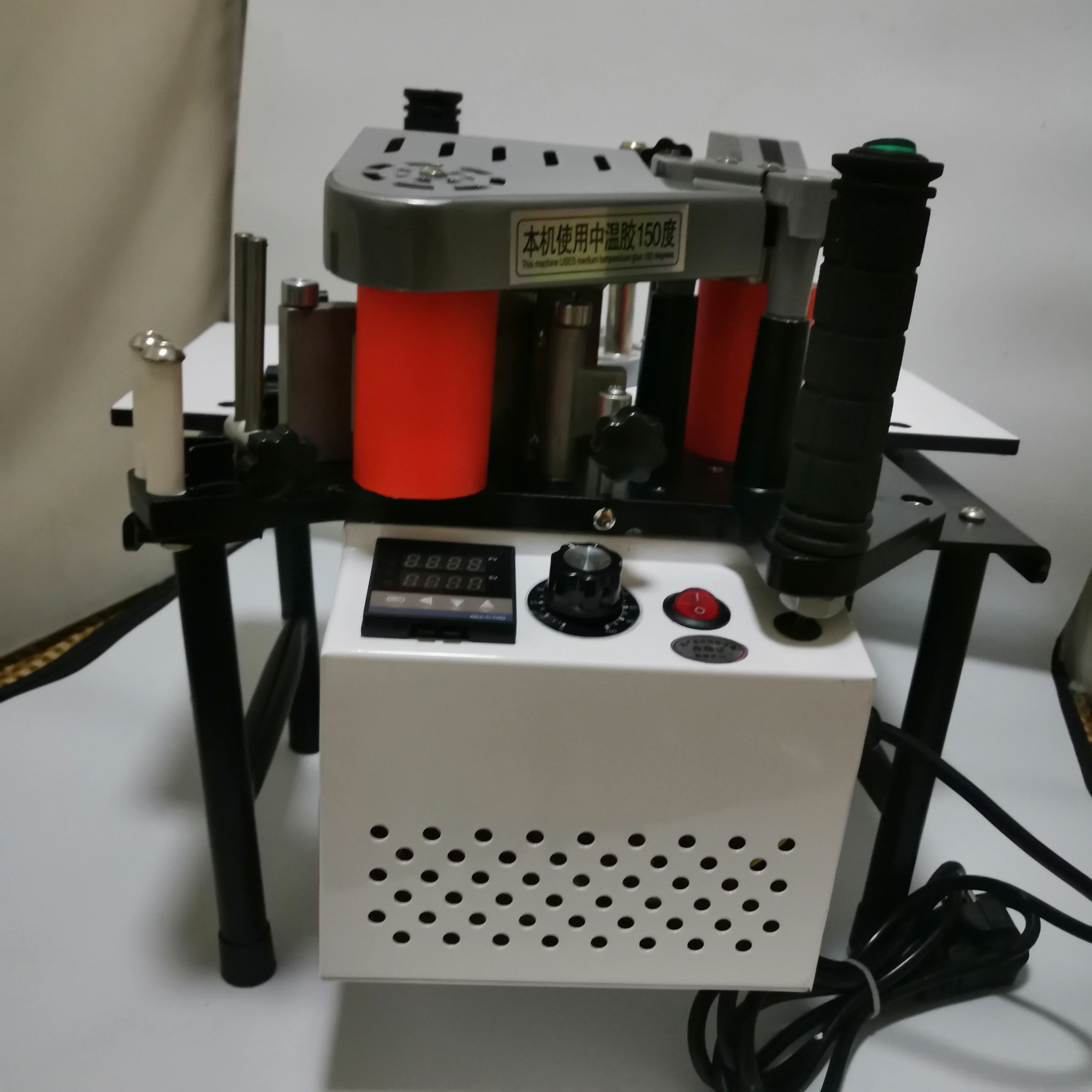

Double Side Gluing Portable Edge bander banding machine Woodworking Edgebander 220V / 110V