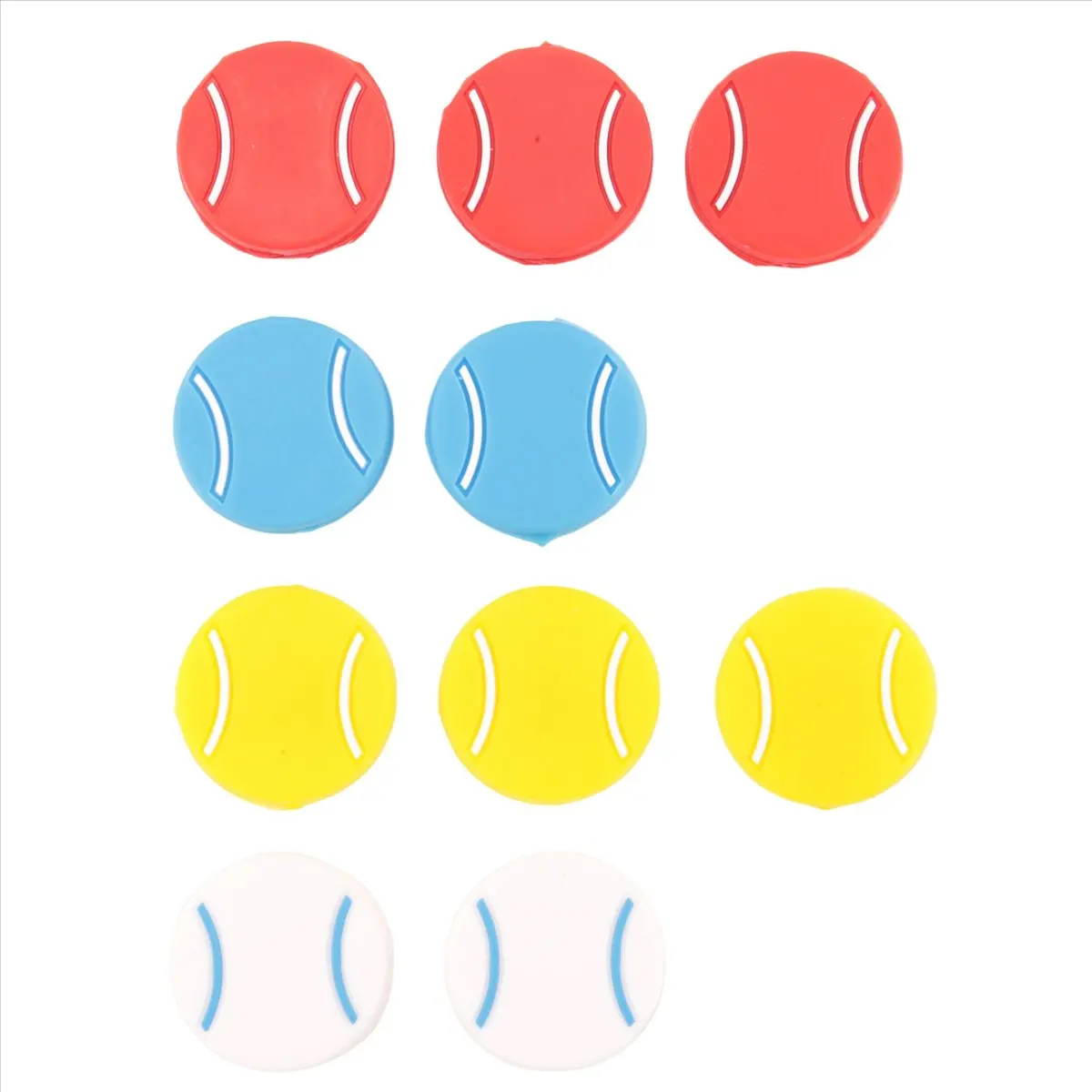 【CYBER MONDAY】10PCS Tennis Racket Vibration Dampeners Tennis Shape Tennis Racquet Shock Absorbers Tennis Racket Strings Dampers