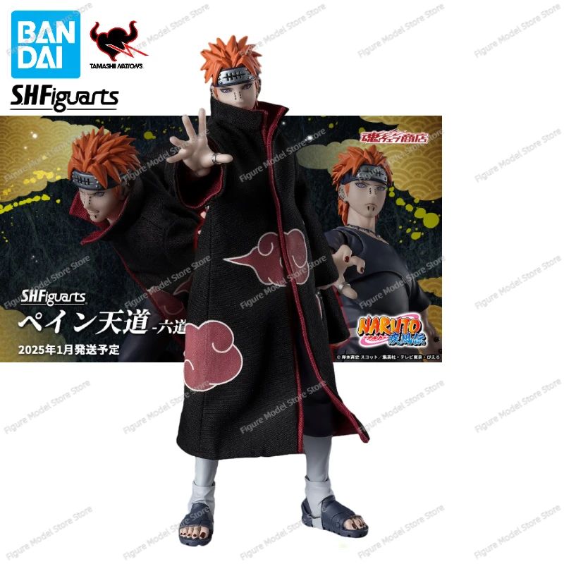 

100% Original Bandai S.H.Figuarts SHF Naruto Shippuden Pain Tendo Six Path Rinnegan Anime Action Figure Models Collector
