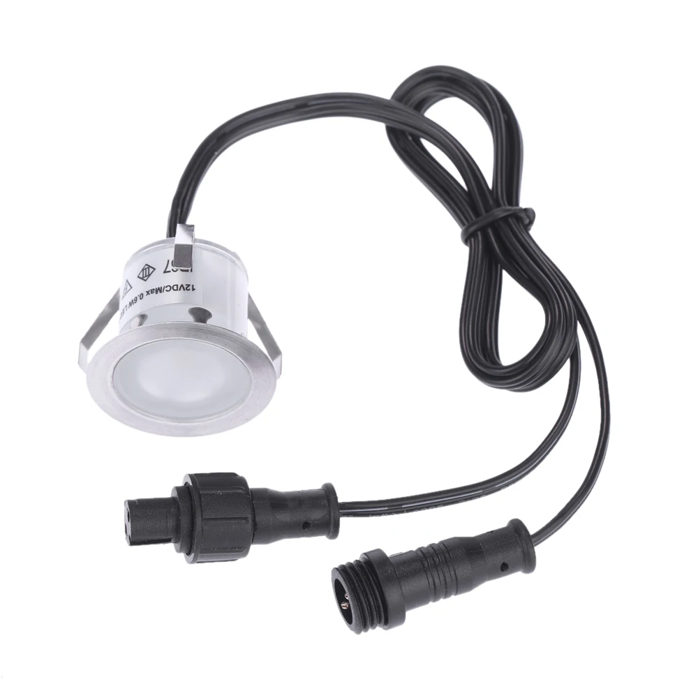 10PCS 32mm LED Deck Lights 0.6W 500LM SMD2835 Small Recessed In-ground Underground IP67 Waterresistance Outdoor Landscape Garden