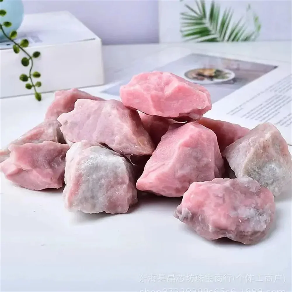 

Natural Pink Opal Raw Stones Rough Crystal Quartz Reiki Healing Rock Mineral Specimen Aquarium Home Decoration