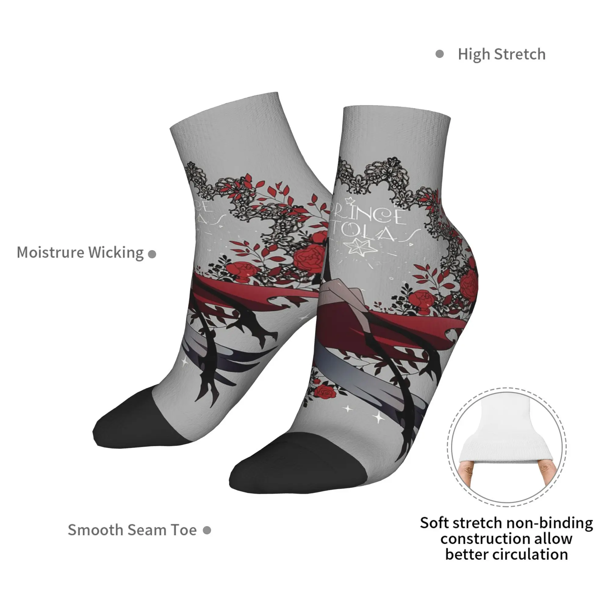 Loona Collage Helluva Boss Anime  Socks Harajuku Sweat Absorbing Stockings All Season Socks Accessories for Unisex