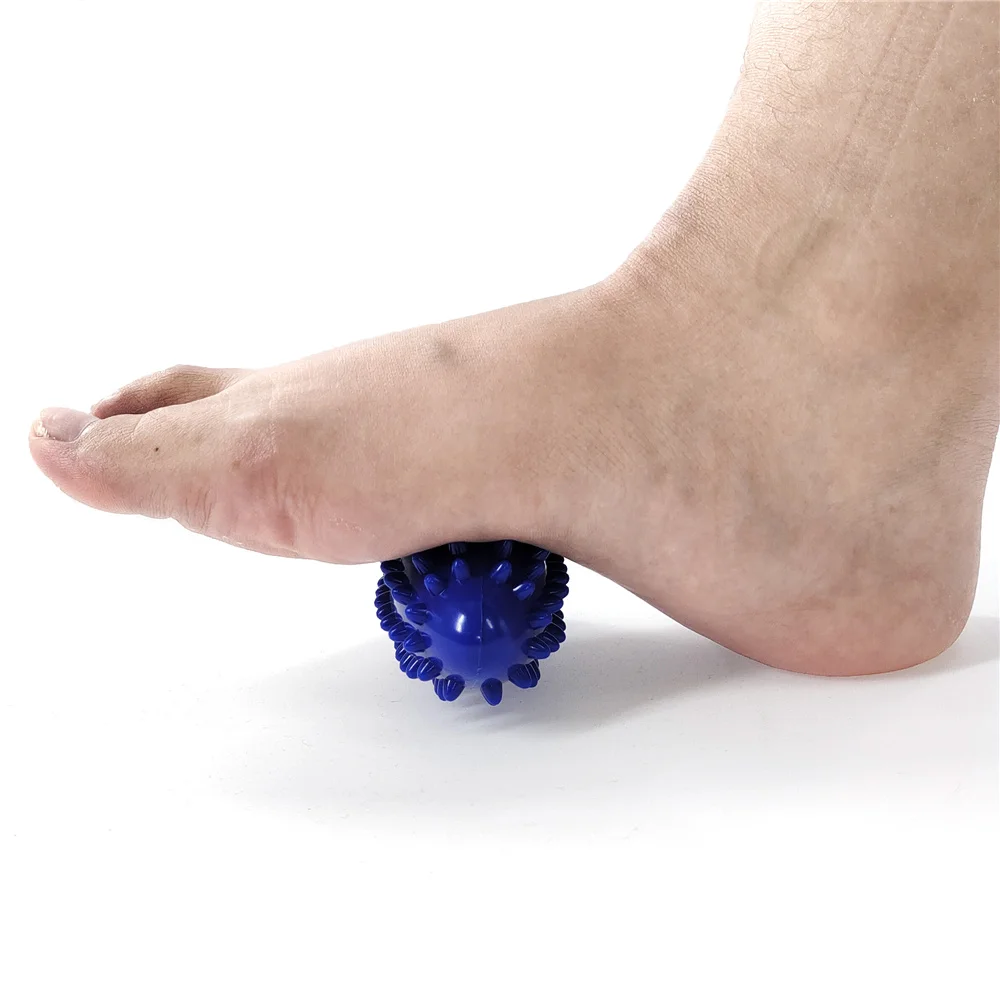 1pcs Foot Massage Ball Spiky Reliever Hedgehog Ball Fascia Relax Massager Plantar Fasciitis Trigger Point Shiatsu Pain Relief