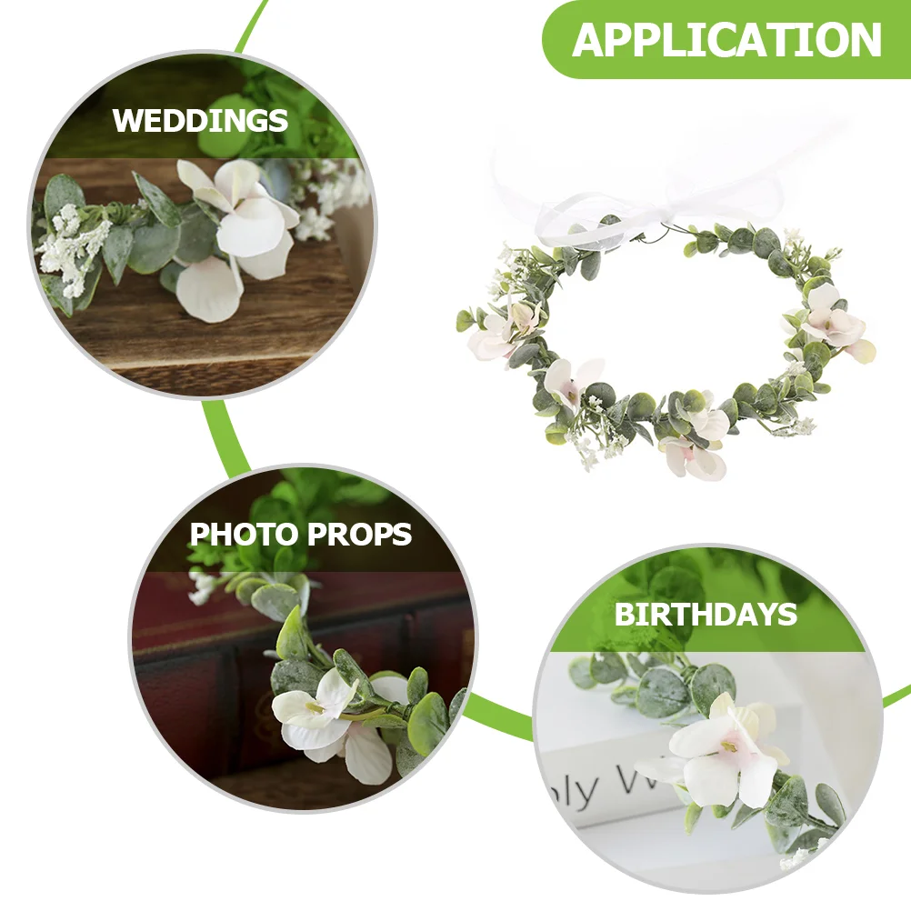 Headband Mermaid Ornament Exquisite Flower Crown Decorate Flocking Bride Floral Decorative Mother Crowns for Women Headbands