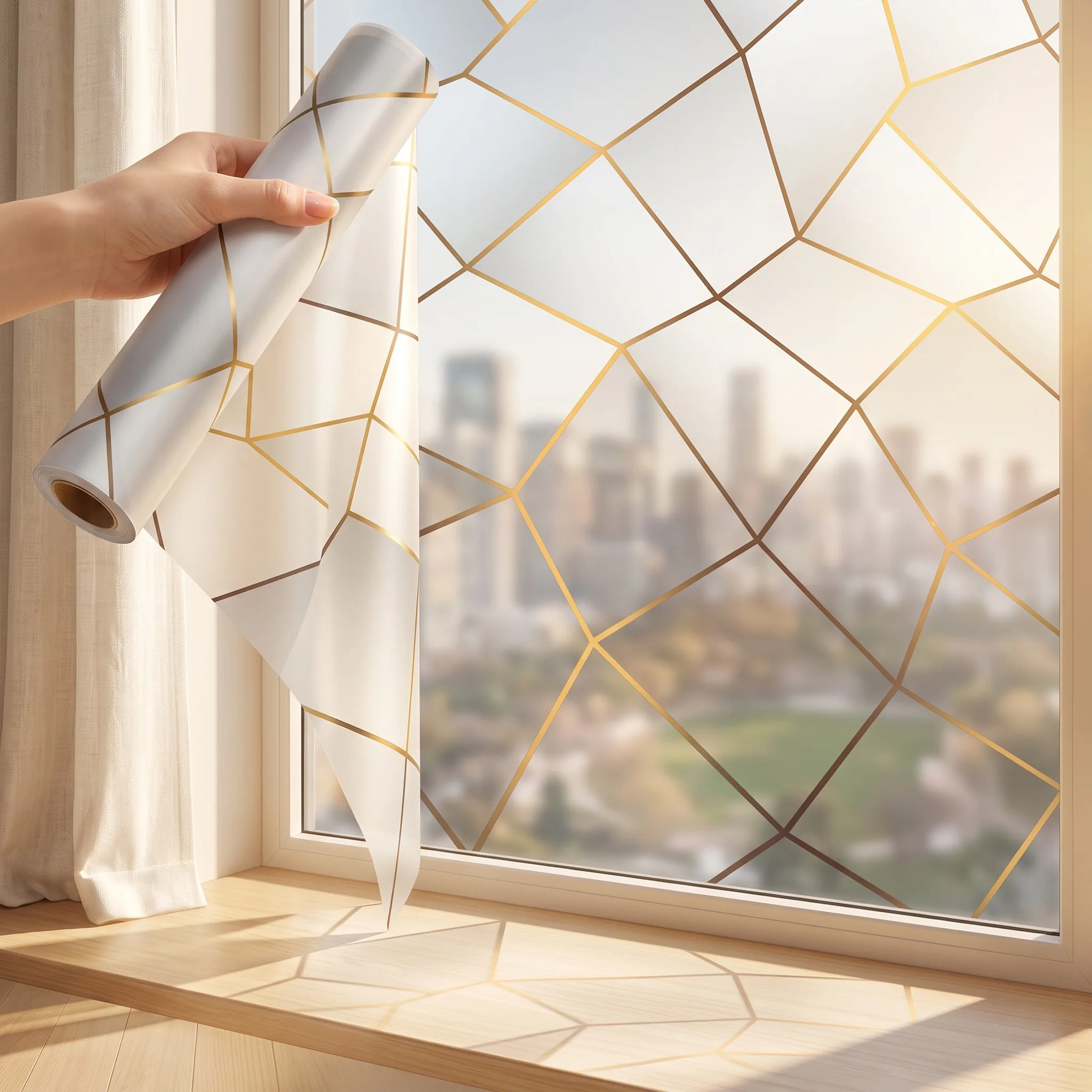 Window Cover Matte Opaque Decorative Static Cling Removable Privacy for Office Glass Door
