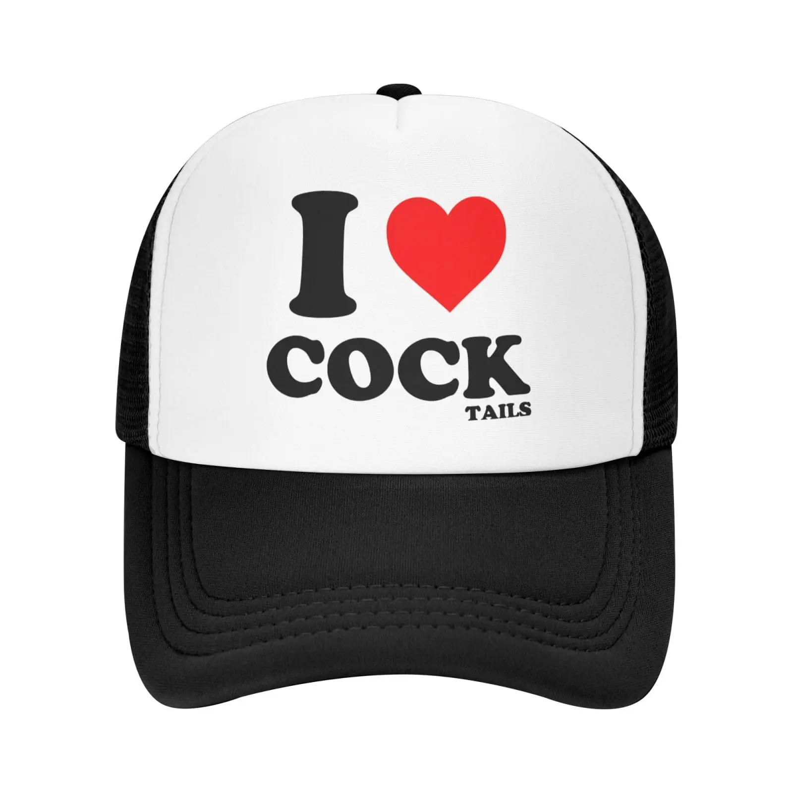 I-Heart-Love-Cocktails-Trucker Hats Men Women Funny-Humor Gag Gift Joke-Vintage Baseball Caps Adults Cool Hats 1