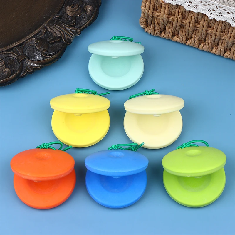 1Pc Bamboo Music Toys Castanets Percussion Instrument Entertainment Props Instruments For Toddler Kids Rhythm Cultivation