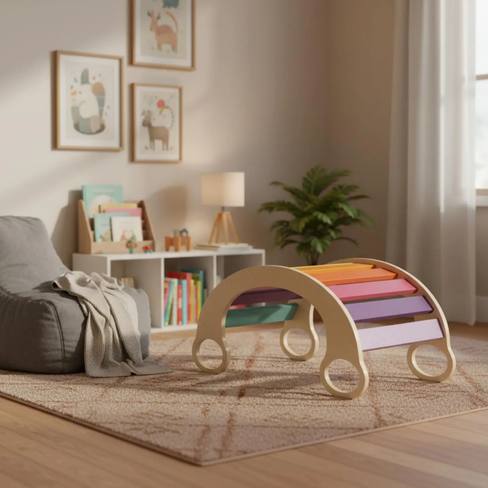 arco-da-arrampicata-per-bambini-sicuro-e-robusto-tavola-arcobaleno-in-legno-per-equilibrio-certificato-di-sicurezza-palestra-per-giochi-al-chiuso-per-bambini