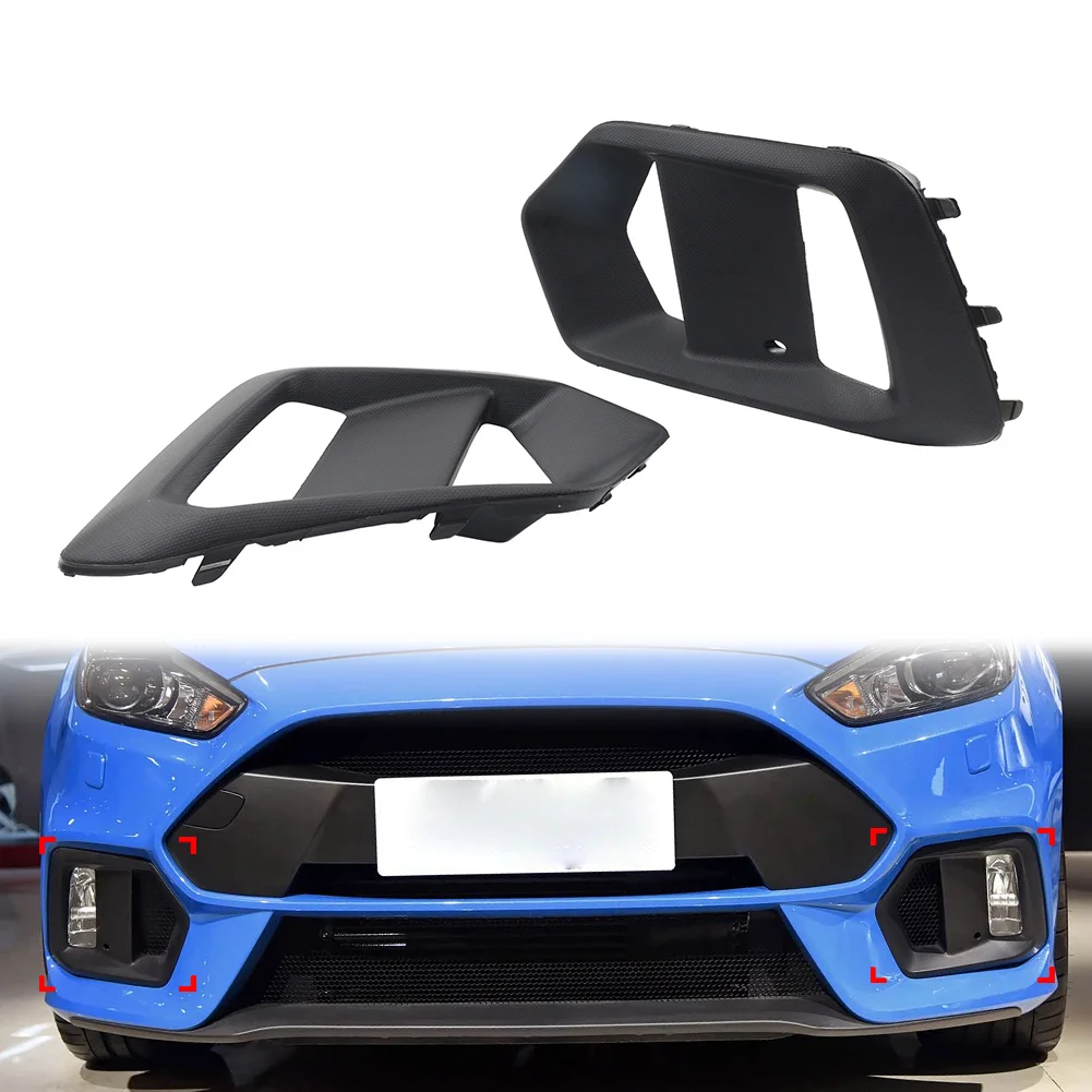 1Pc Unpainted Car Front Bumper Fog Light Lamp Cover Bezel Grille Trim G1EZ17B814A For Ford Focus MK3 LZ RS 2016 2017 2018
