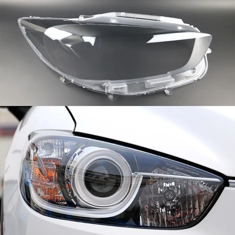 

1Pc For Mazda CX-5 2013 2014-2016 Car Front Headlight Cover Auto Headlamp Lampshade Lampcover Head Lamp Light Glass Lens Shell