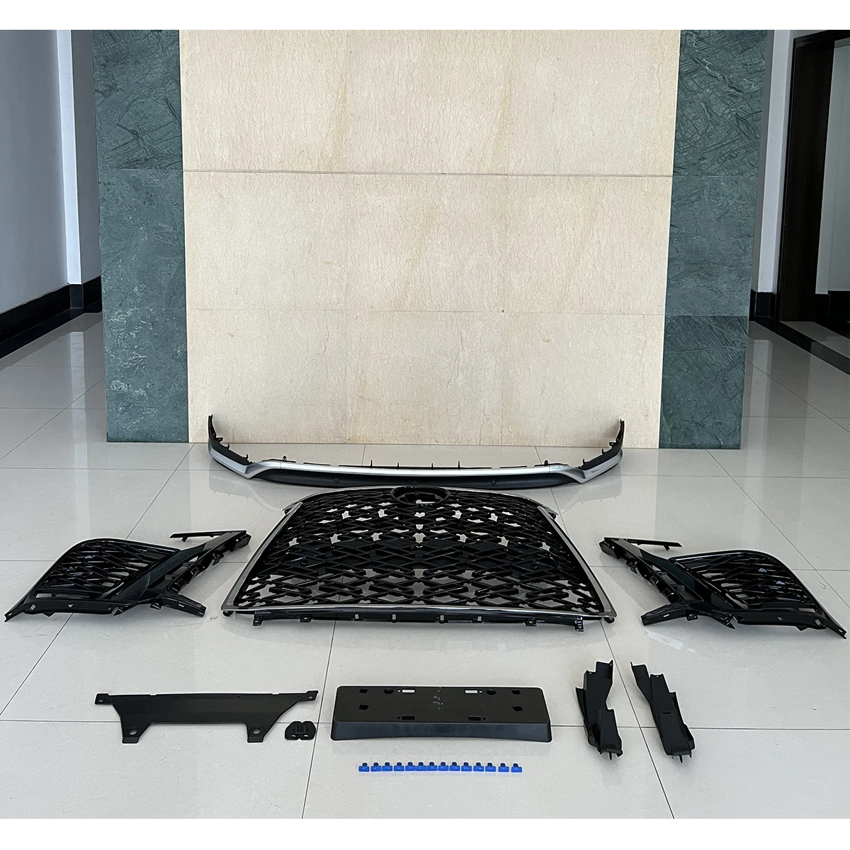 Auto Body System PP Plastic Bumper Body Kit for LX600 2022-2024 Modified to F Sport Look Like