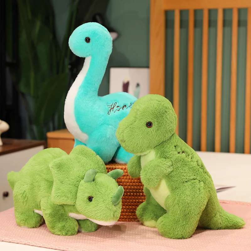 Cute Dinosaur Triceratops Plush Toy Stuffed Animal Plush Brontosaurus/Stegosaurus/Tyran rex/Triceratops Doll Home Decor Kid Gift