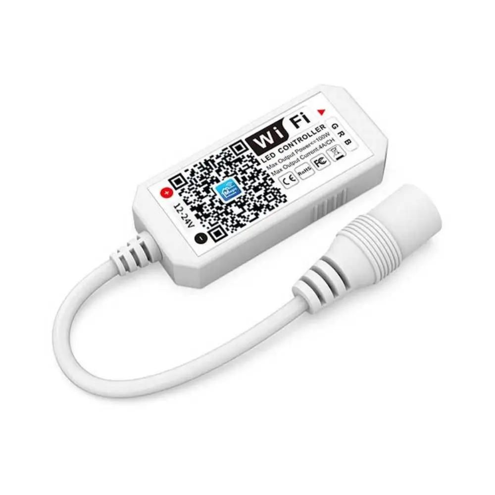 

4-канальный контроллер RGBW DC Wi-Fi для светодиодной ленты, управление смартфоном, контроллер Wi-Fi RGBW, контроллер Wi-Fi RGB, светодиодный контроллер Wi-Fi