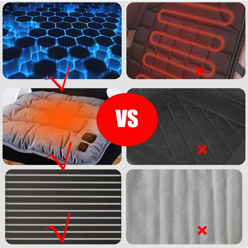 Multifunctional Electric Heating Cushion Winter Warmer Pad Pet Heating Pad for Office Car USB Charging Three-Speed Thermostat