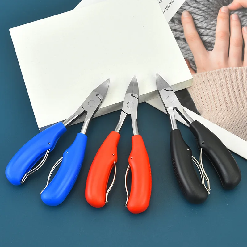 Toe Nail Clippers Remove Dead Skin Nail Correction Nippers Ingrown Toenail Cuticle Scissor Edge Cutter Thick Pedicure Care Tool