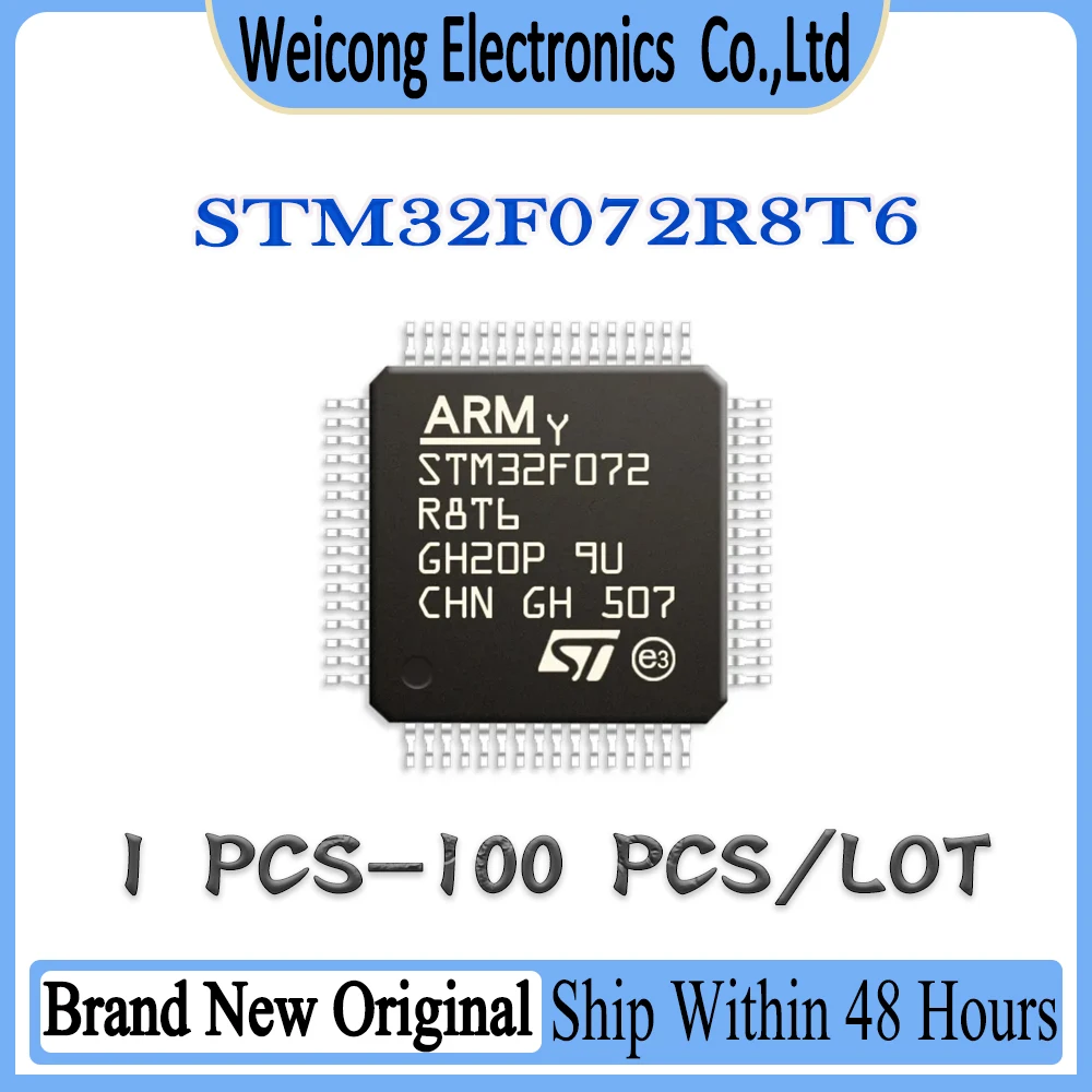 New Original STM32F072R8T6 STM32F072R8T STM32F072R8 STM32F072R STM32F072 STM32F STM32 STM IC MCU Chip LQFP-64