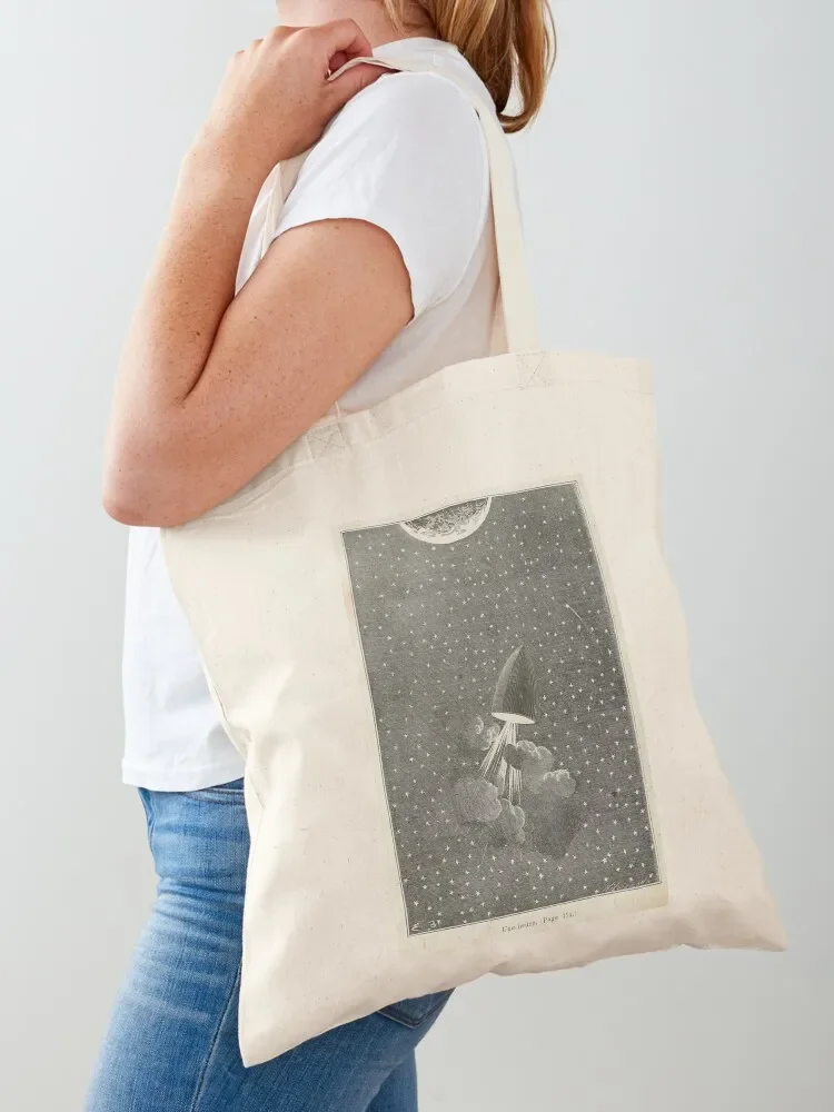 

Illustrations for Around the Moon by Jules Verne (1870) Tote Bag tote bag men shopper bag women canvas Candy bags tote bags men