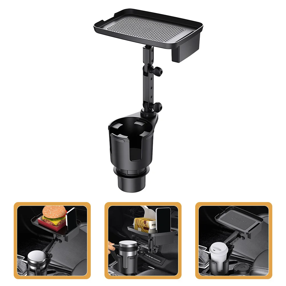 

Cup Holder Adapter for Car Multifunctional Adjustable Expander Vehicle Mounted Drink Holder with Snack Tray and Storage