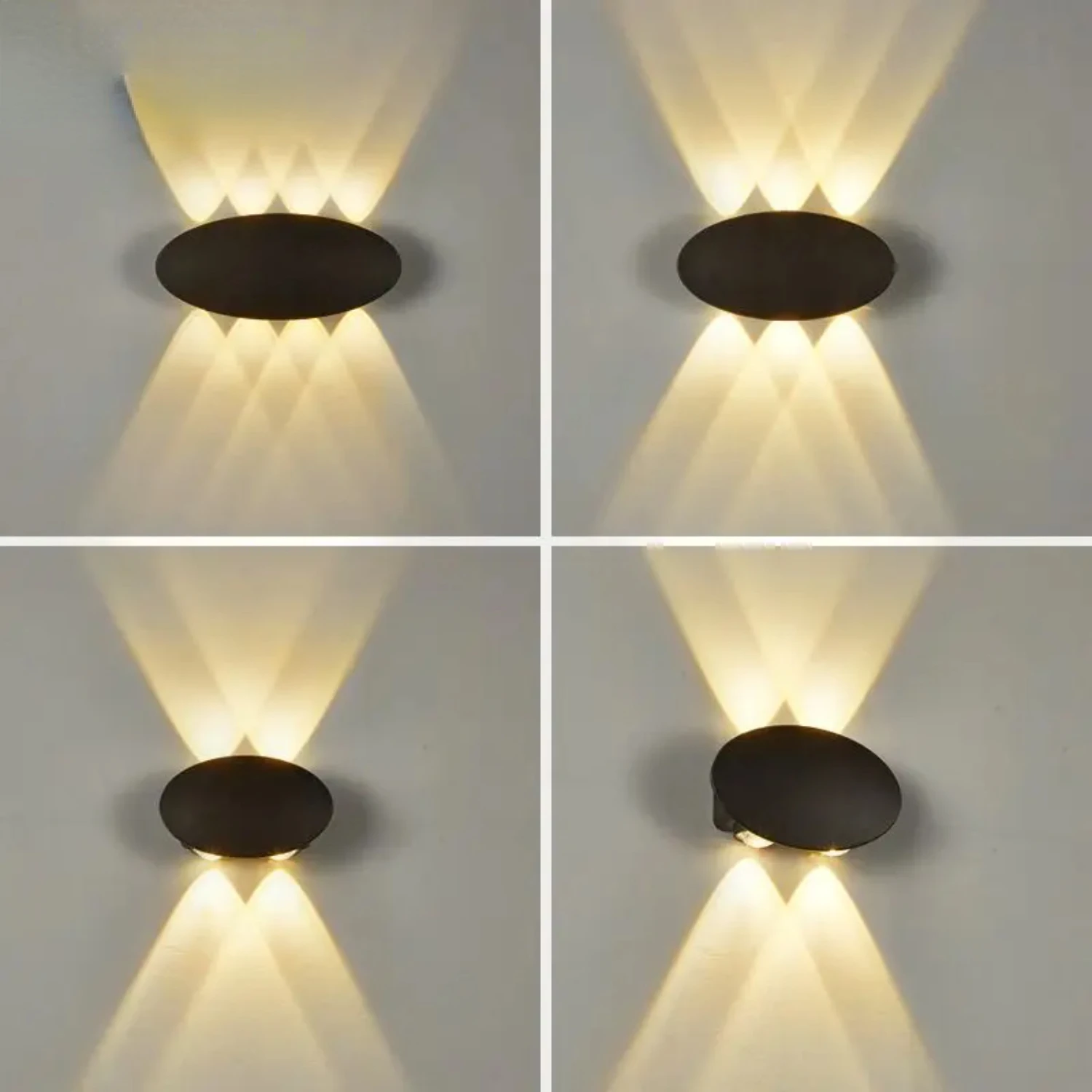 Lampada da parete a LED bianca calda elegante ed efficiente in modo energetico: perfetta per creare un'atmosfera esterna tranquila. Aggiungi un tocco di sophis