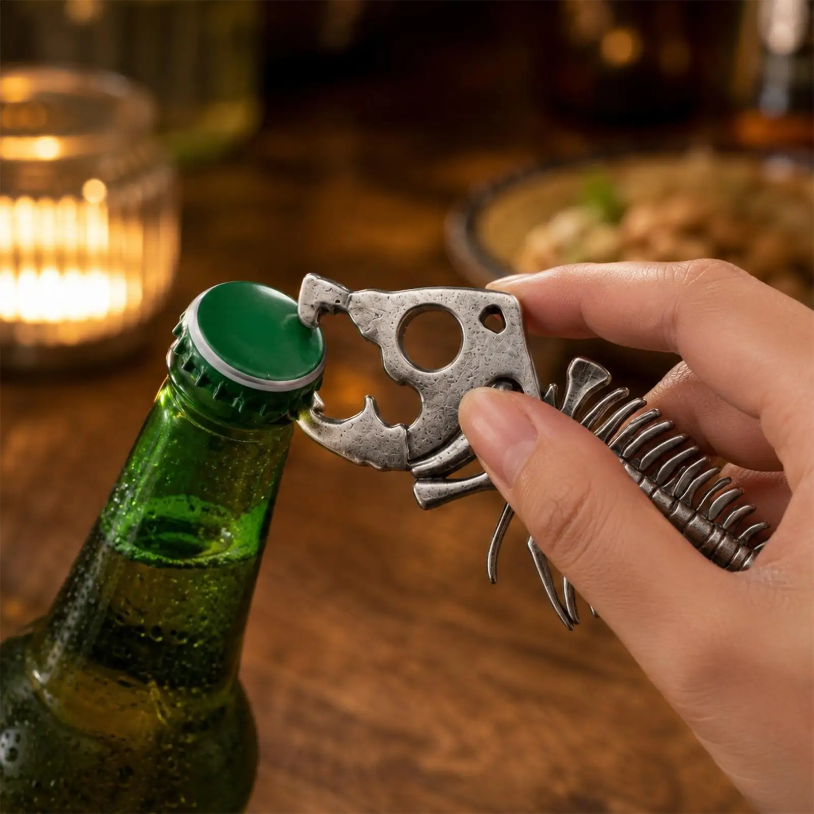 1PC Stainless Steel Opener Creative Beer Can Opener Fishbone Shaped  Bar Tool Kitchen Gadget Beer Can Opener Bar Tools