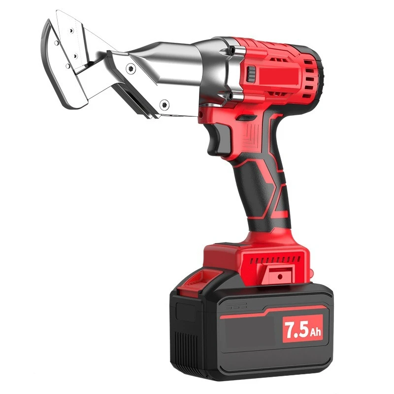21V battery  brushless cordless metal clipper 360 degree rotating head electric metal clipper with battery