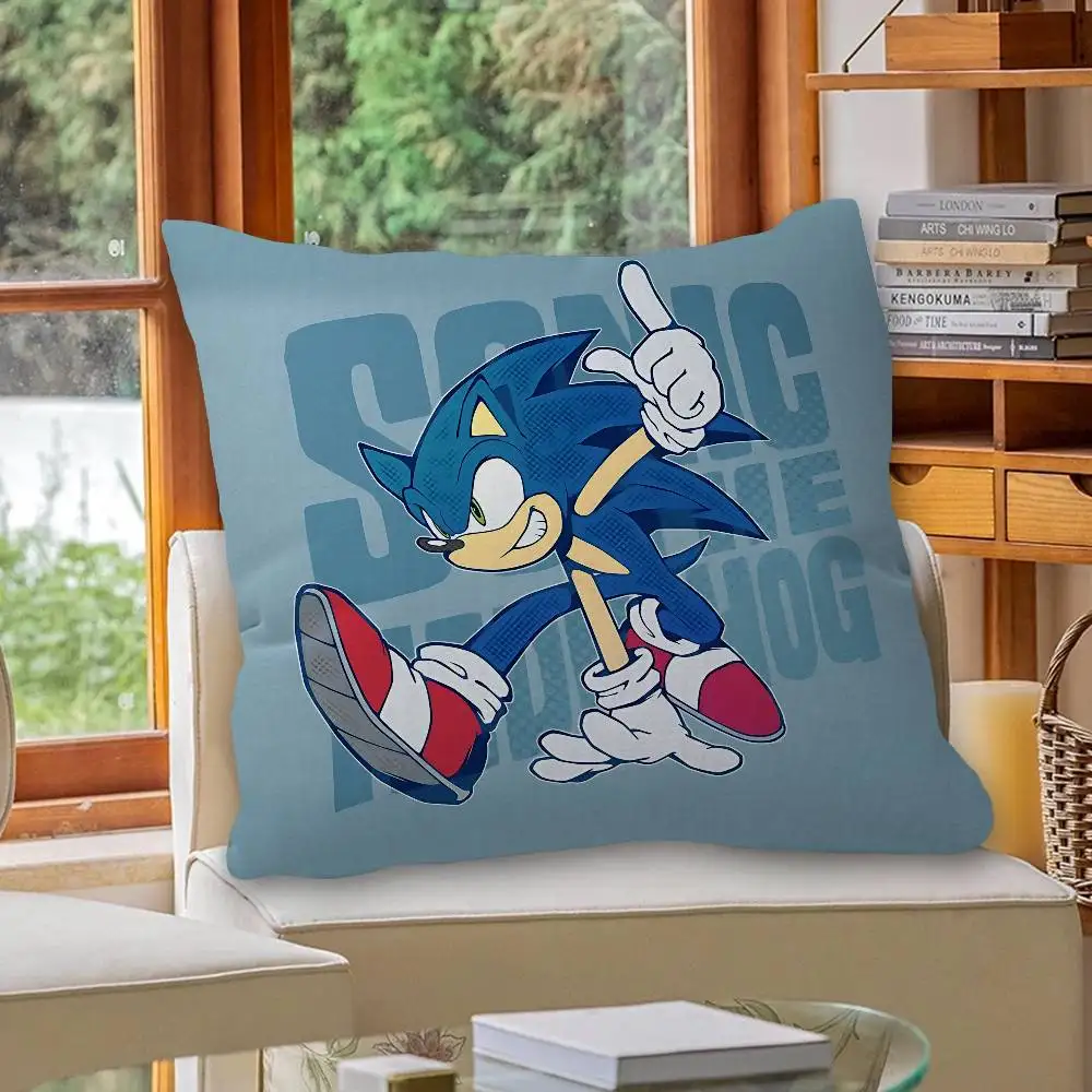 Cartoon S-Sonics Personalized Pillow Cover Kids Bedroom Wild Party Decor Pillowcase kid Birthday shower Gift - view 4