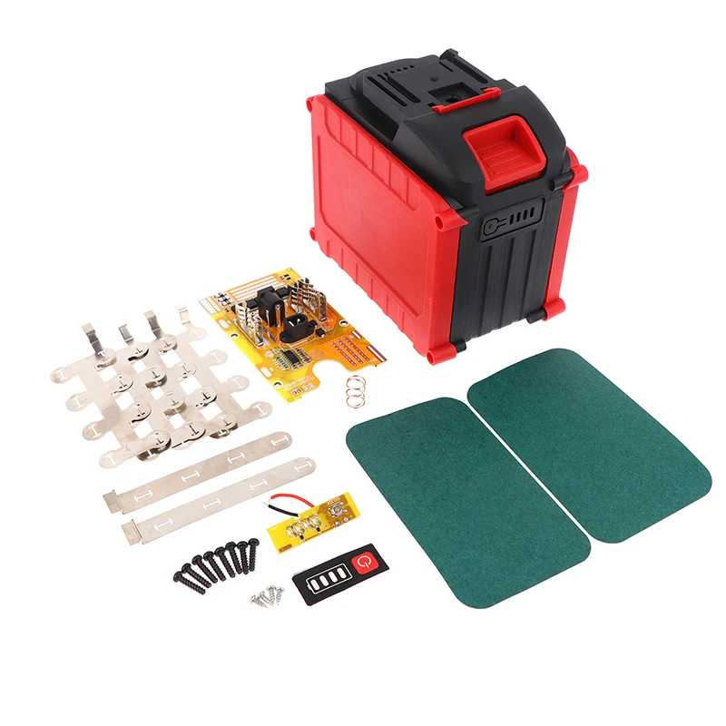 

1Set 21V 100A 20*21700 Power Tool Accessories Li-ion Battery Case For Mak BMS Box Charging PCBA Holder Power Display 5Mos