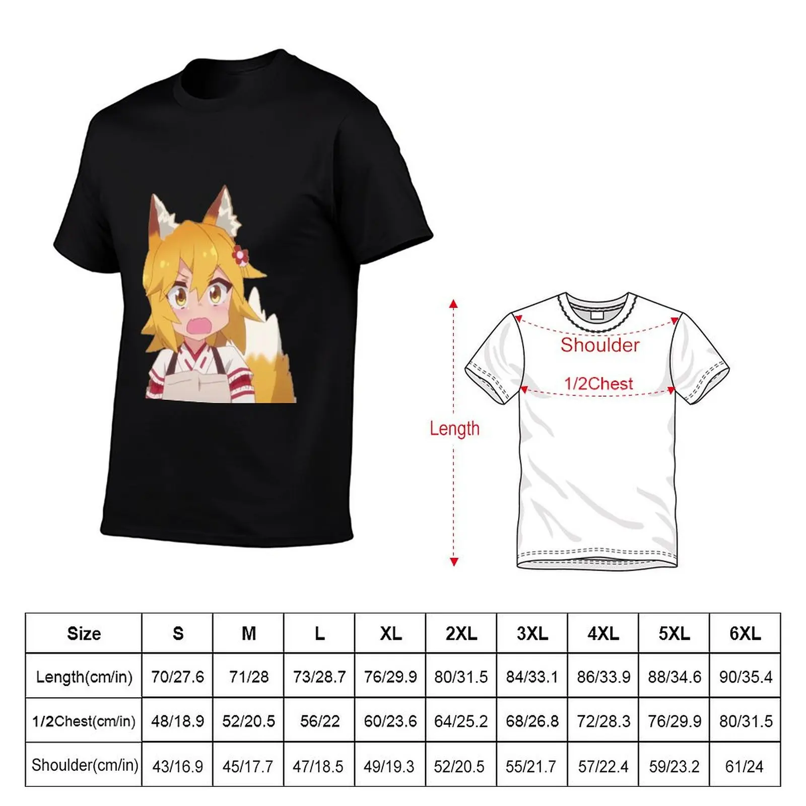 Senko-san Shocked Design T-Shirt new edition oversized graphic tee anime clothes outfits for men