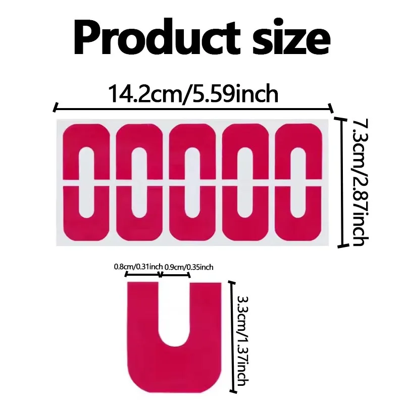 10/20/30PCS U-Shaped Nail Protector Stickers Finger Edge Nail Polish Anti-Overflow Stickers Manicure Protection Nail Art Tools
