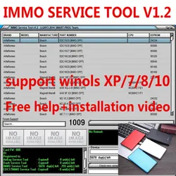 2024 hot sell! Newest selling Edc 17 IMMO SERVICE TOOL V1.2 PIN Code and Immo off Works without Registration IMMO SERVICE 1.2