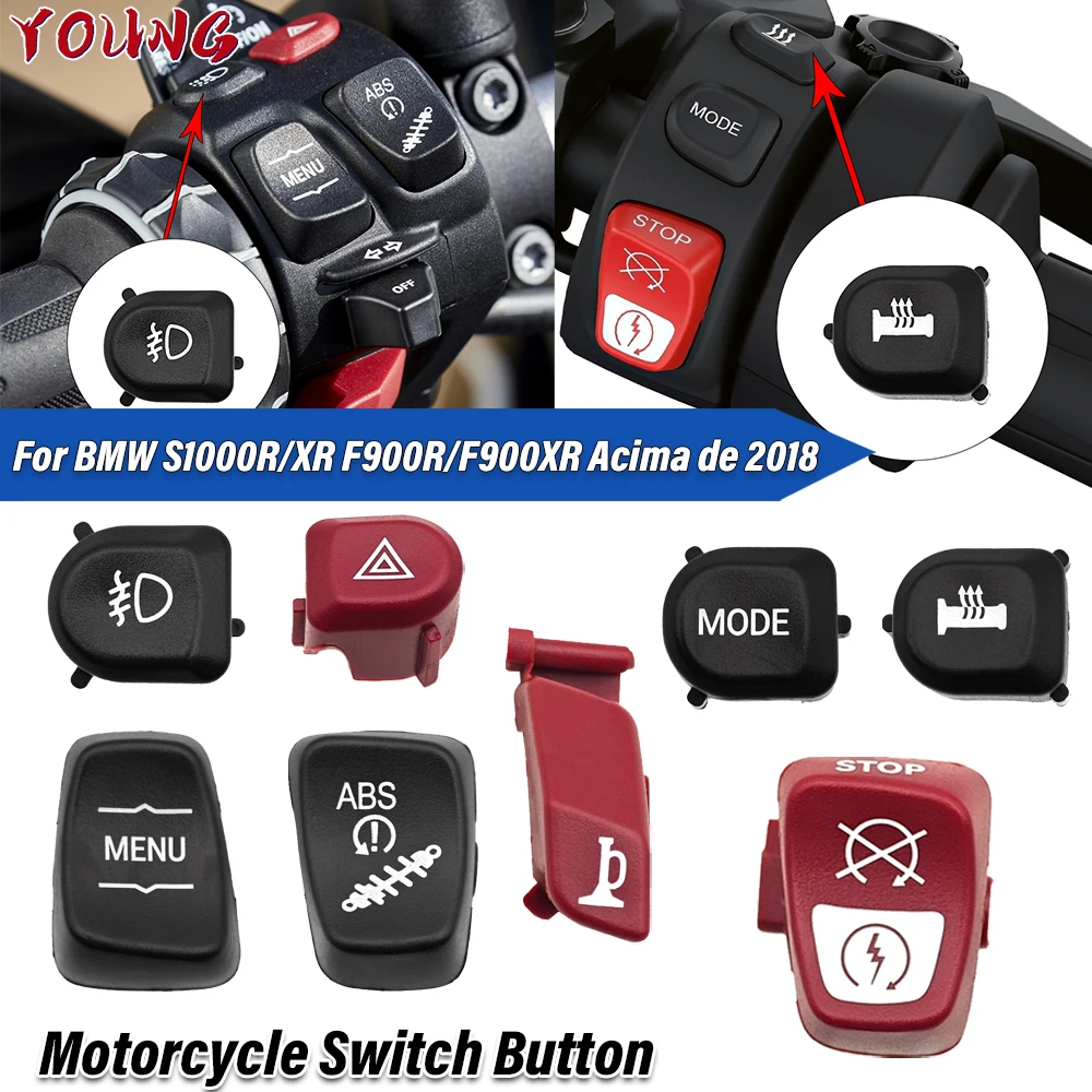 For BMW S1000R S1000XR F900R F900XR K1600GTL K1600GT R18 R NINET R1250RT/RS 2018-UP Motorcycle Switch Start Push Button Cover