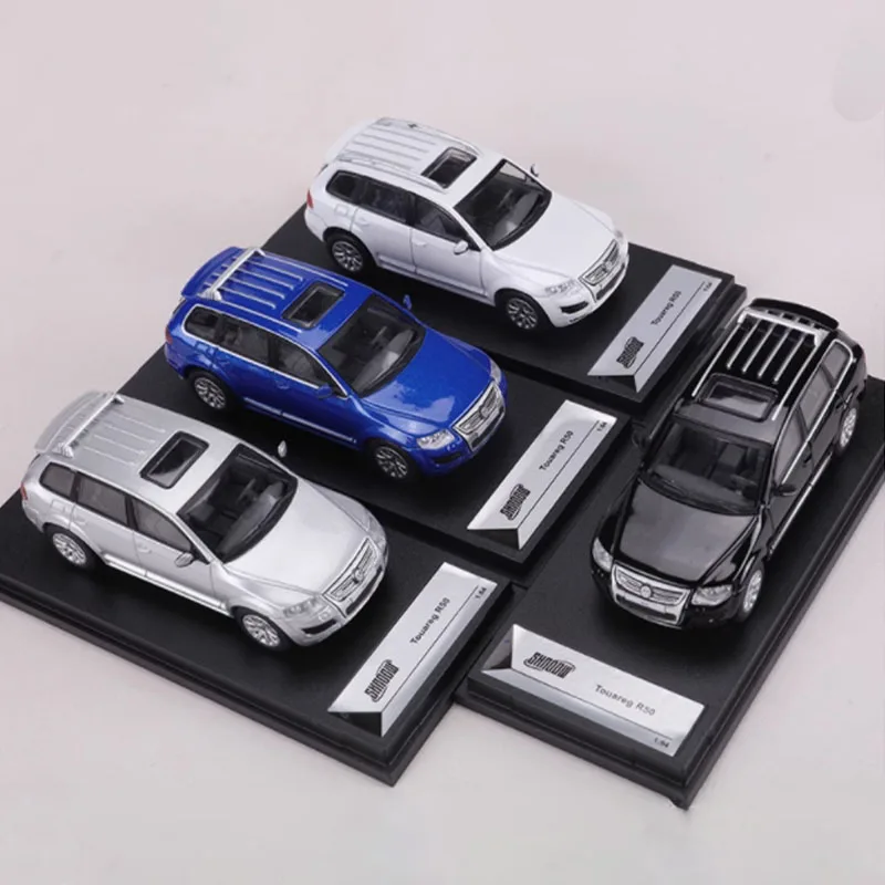 Shadow escala 1:64 touareg r50 simulação liga modelo de carro exibição estática brinquedo colecionável presente ornamento lembrança decoração